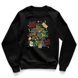 Silent Night - Ninja Fight Kids Sweatshirt