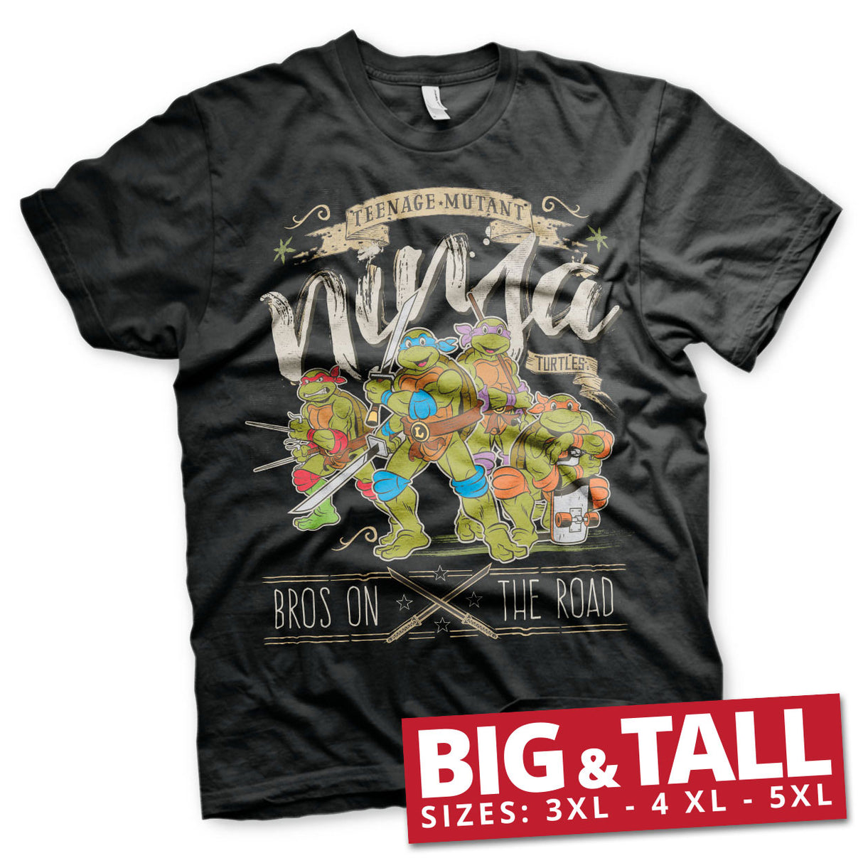 TMNT - Bros On The Road Big & Tall T-Shirt