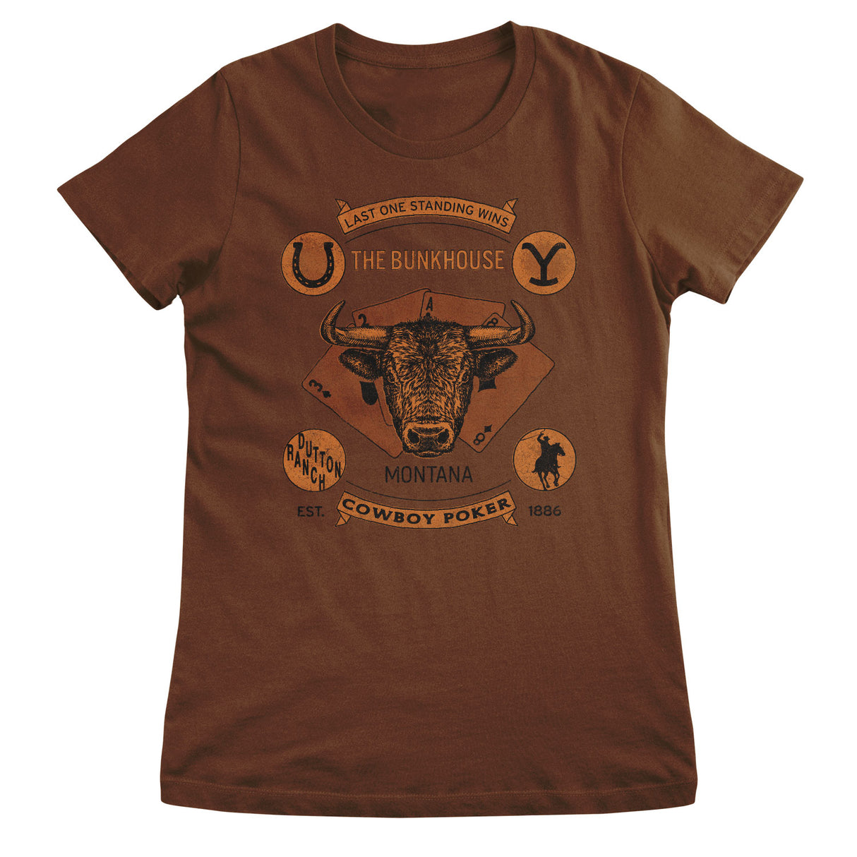 Yellowstone Bunkhouse Poker Girly Tee