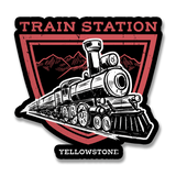 Yellowstone Train Station Sticker