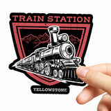 Yellowstone Train Station Sticker