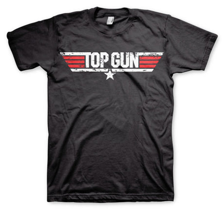 Top Gun Distressed Logo T-Shirt