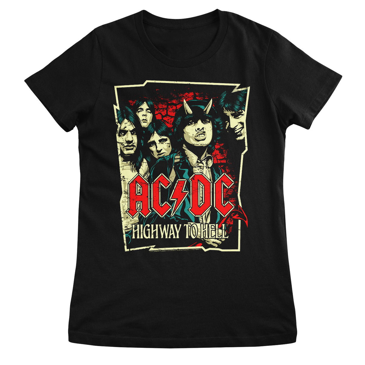 AC/DC Highway To Hell Girly Tee