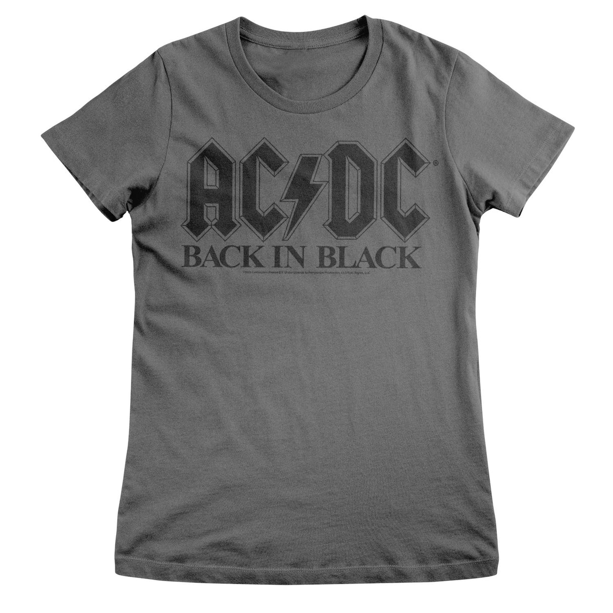 AC/DC Back In Black Girly Tee