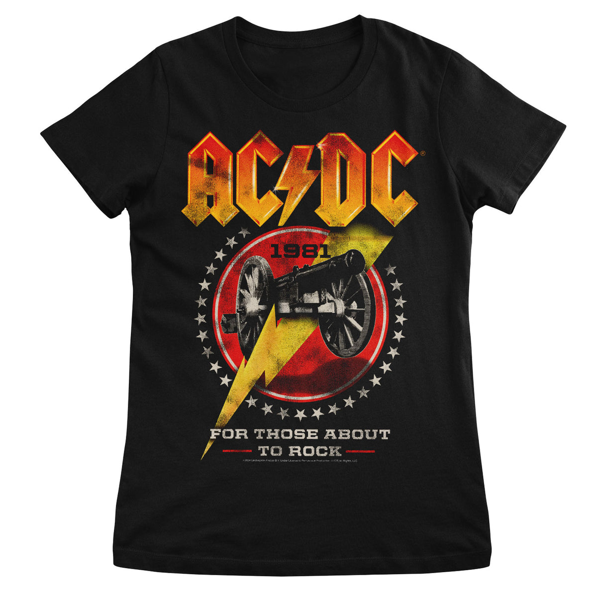 AC/DC - 1981 For Those About To Rock Girly Tee