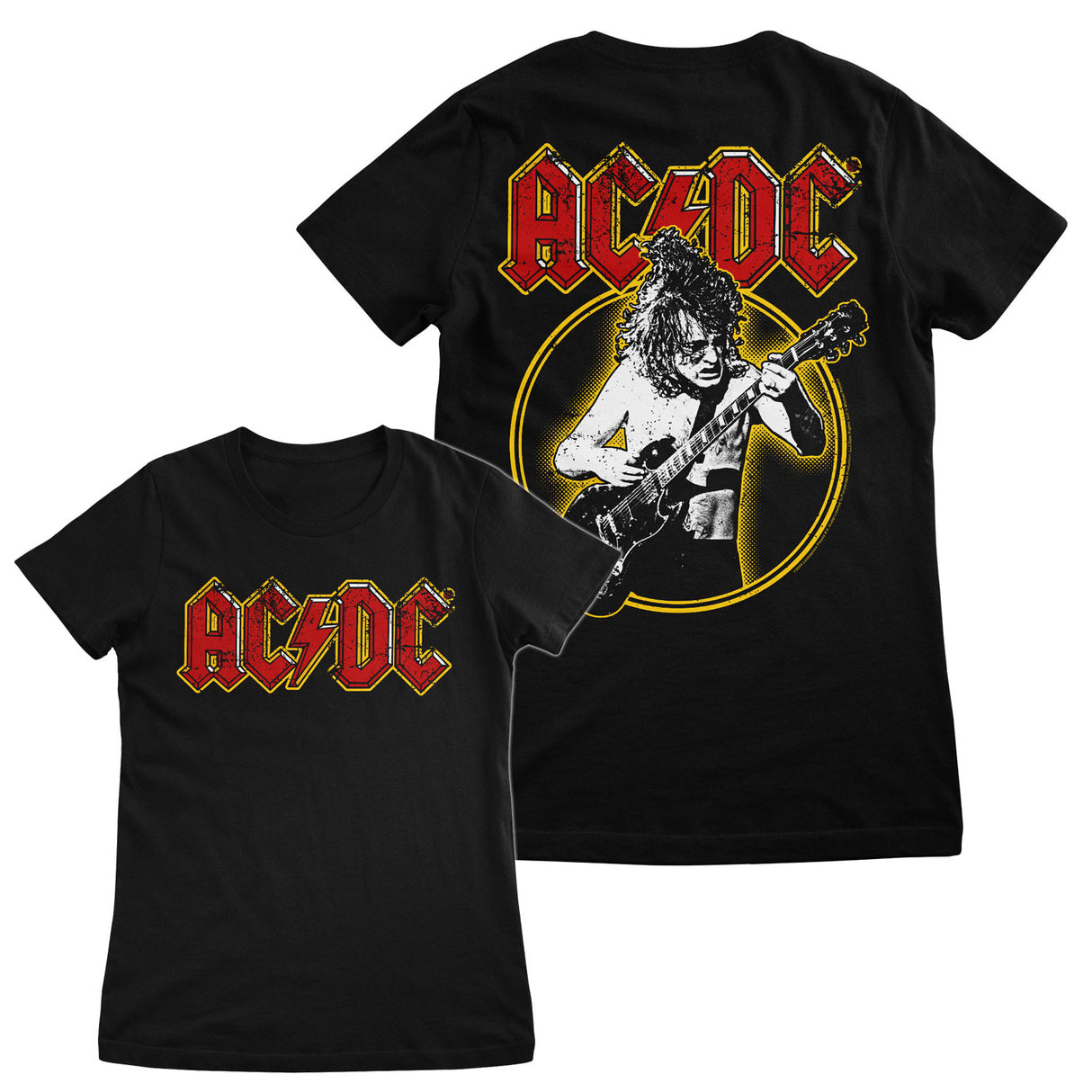 AC/DC Angus Young Girly Tee