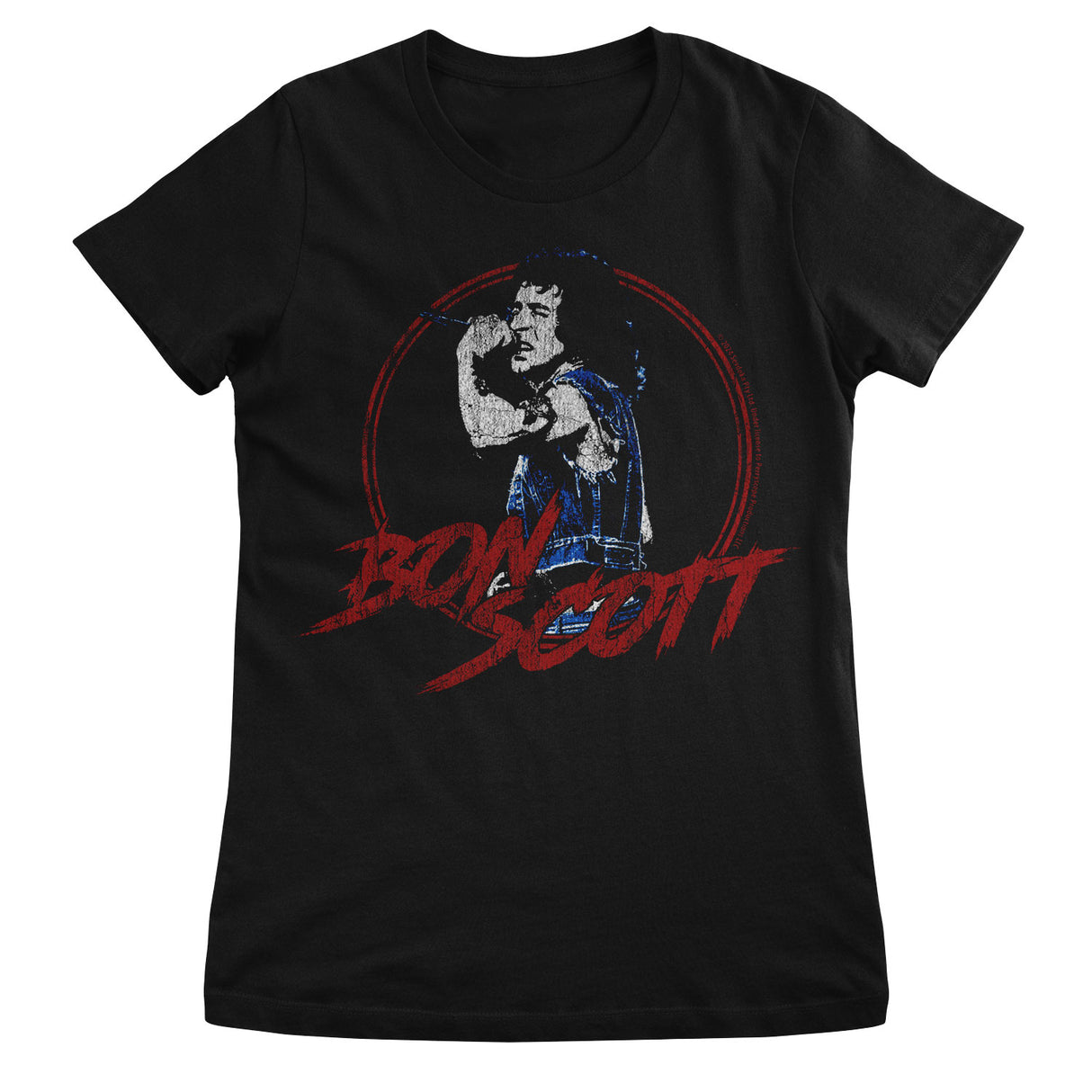 Bon Scott Live Girly Tee