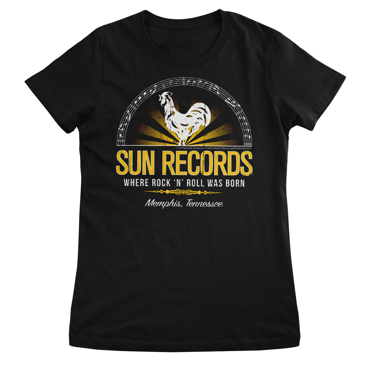 Sun Records - Where Rock n Roll Was Born Girly Tee