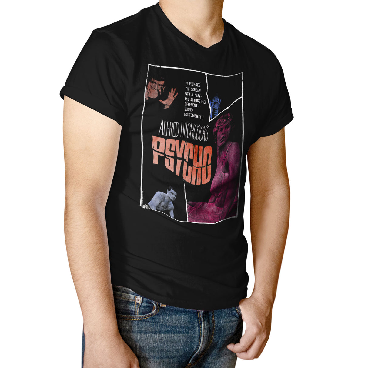 Alfred Hitchcock's PSYCHO Movie Poster T-Shirt