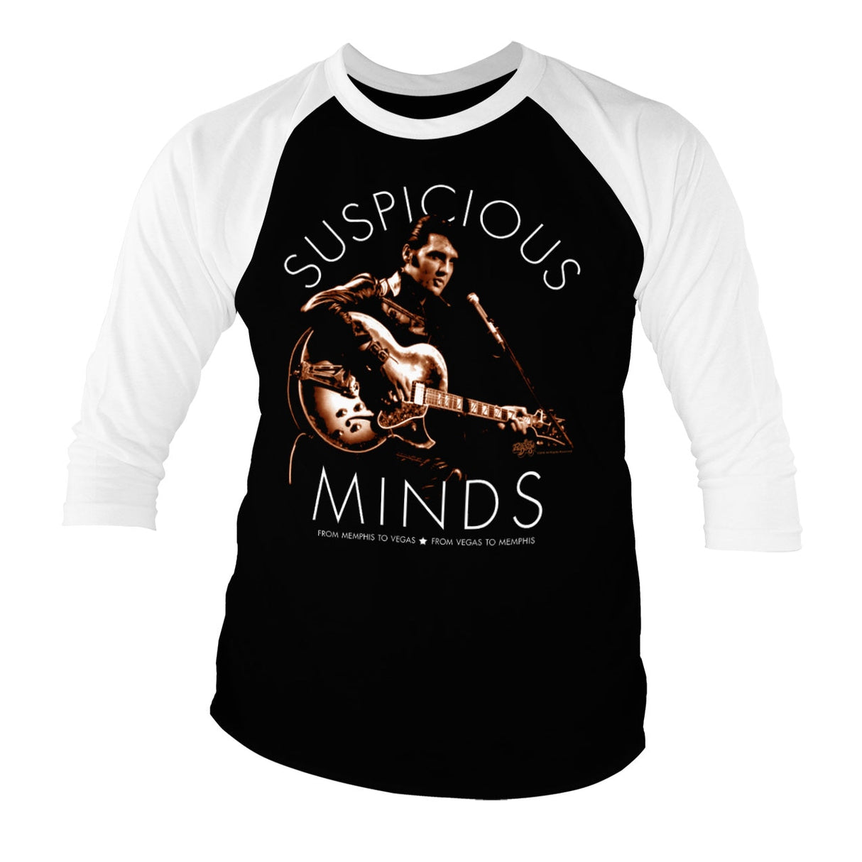 Elvis Presley - Suspicious Minds Baseball 3/4 Sleeve Tee