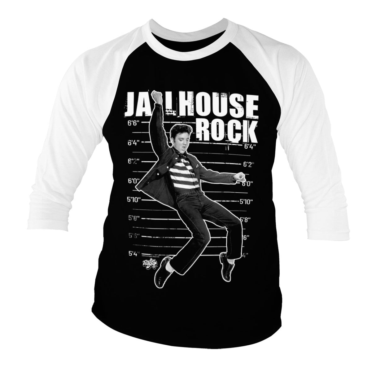 Elvis Presley - Jailhouse Rock Baseball 3/4 Sleeve Tee