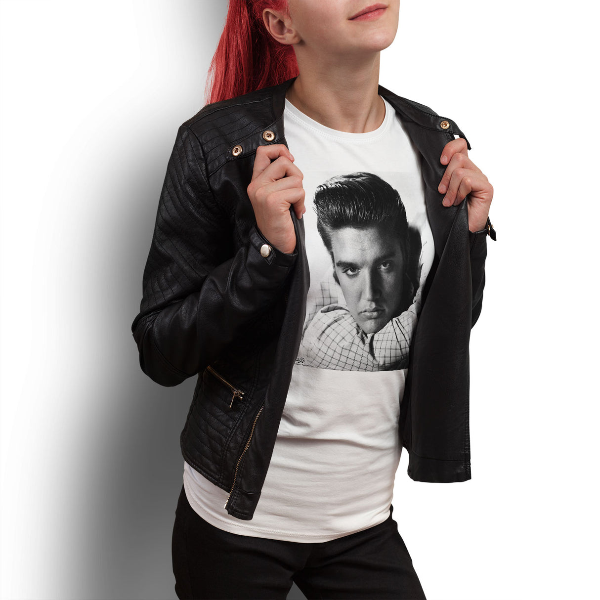 Elvis Presley - Love Me Tender Portrait Girly Tee