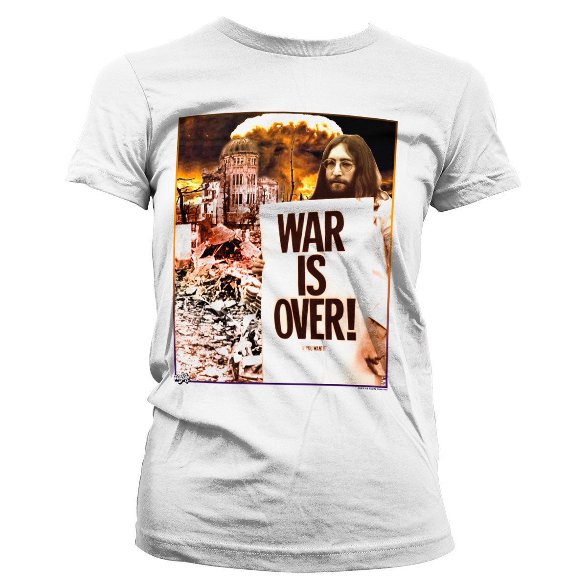 John Lennon - War Is Over Girly Tee