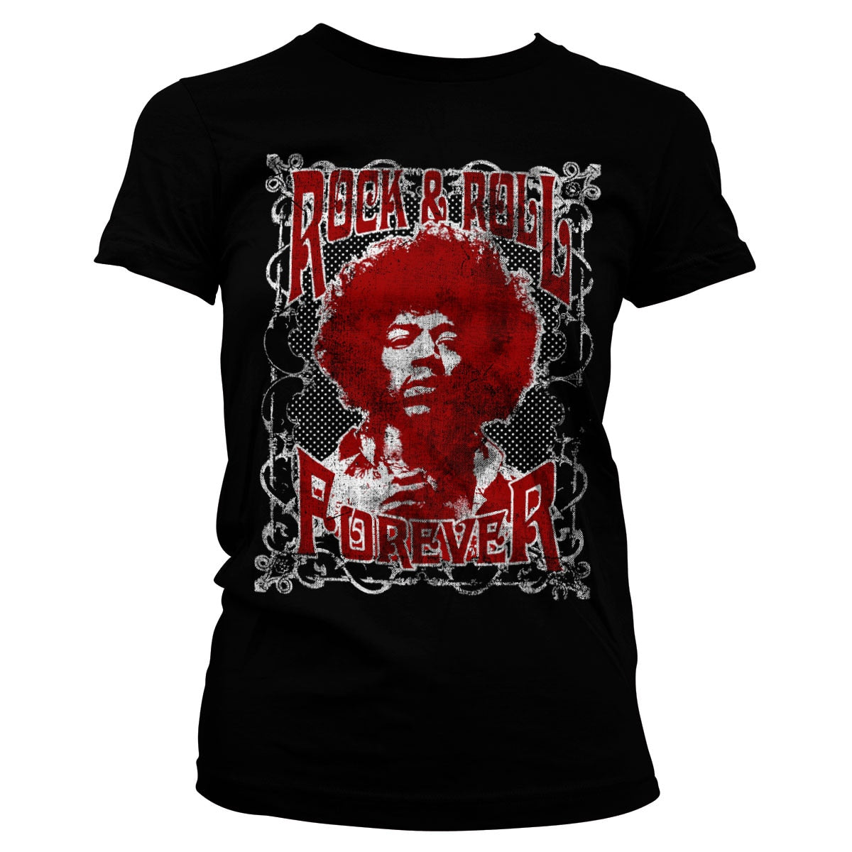 Jimi Hendrix - Rock 'n Roll Forever Girly Tee