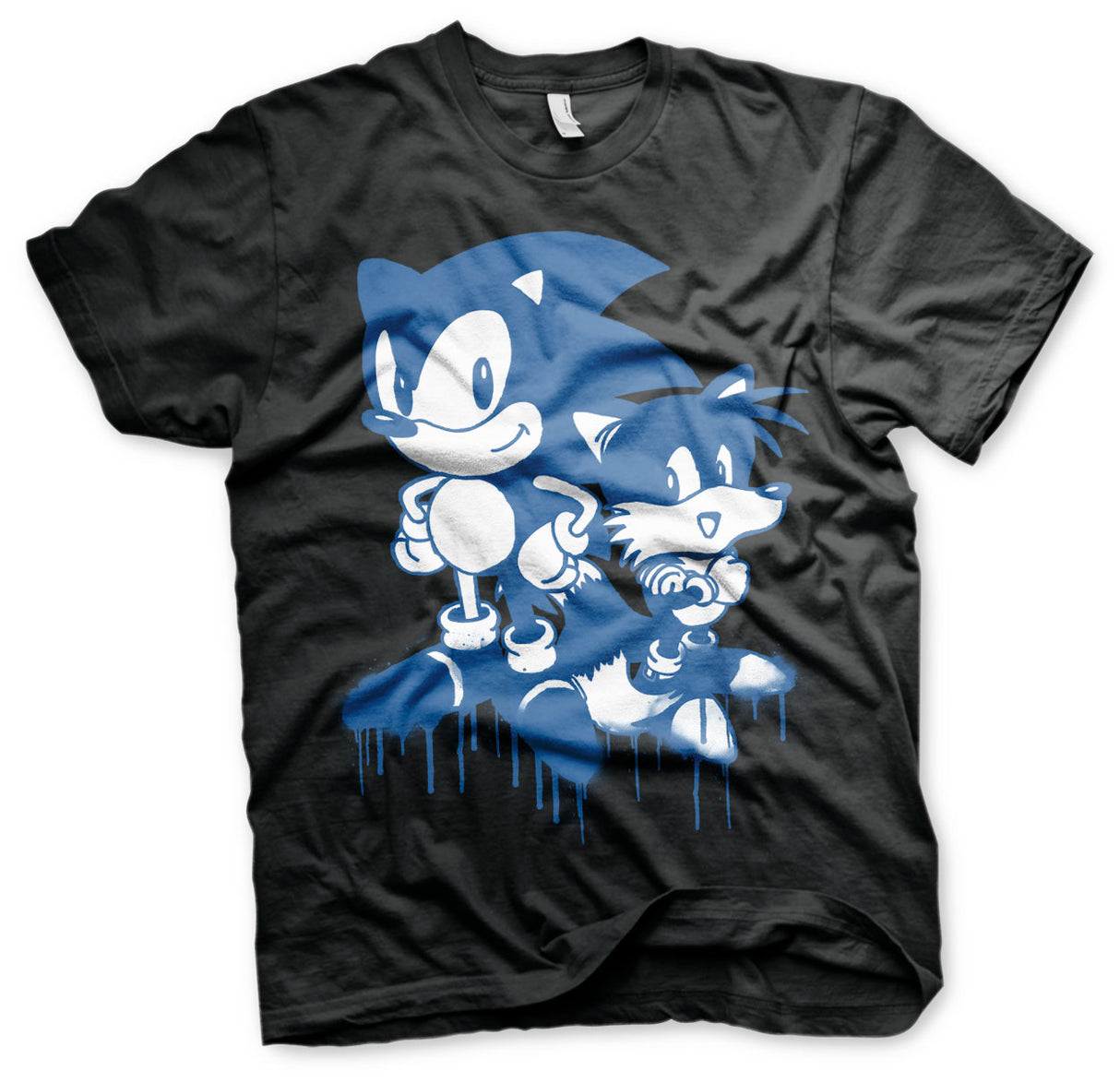 Sonic and Tails Sprayed T-Shirt