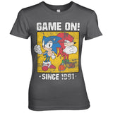 Sonic - Game On Since 1991 Girly Tee