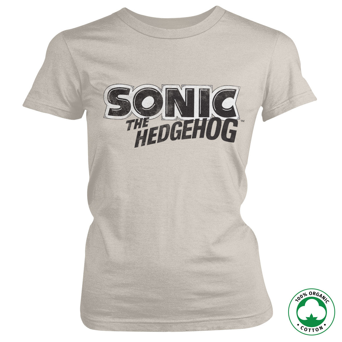 Sonic The Hedgehog Classic Logo Organic Girly Tee