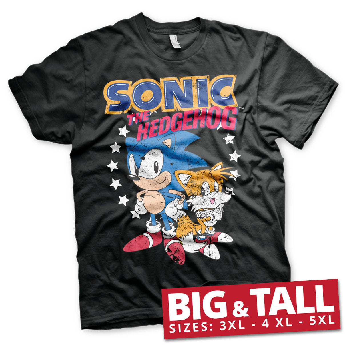 Sonic The Hedgehog - Sonic & Tails Big & Tall T-Shirt