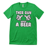 Cartoon Hands - This Guy Needs A Beer Tee