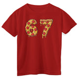 Six Seven Pizza Slice Kids Tee