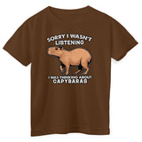 I Was Thinking About Capybaras Kids Tee