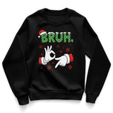 Christmas Six Seven Bruh Kids Sweatshirt