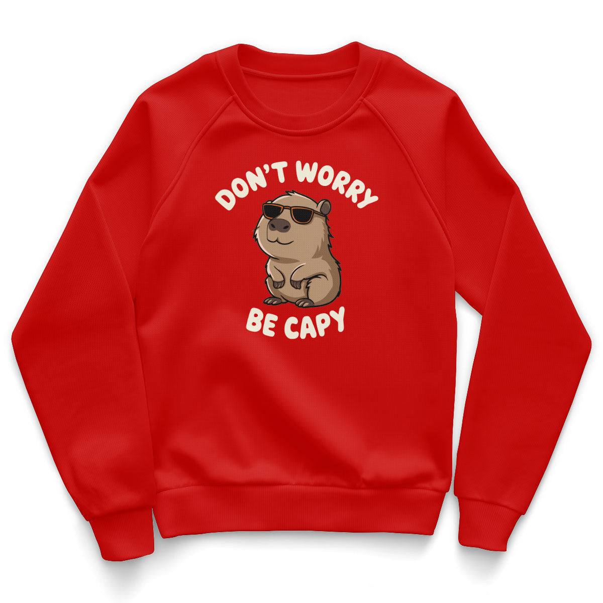 Don't Worry - Be Capy Kids Sweatshirt