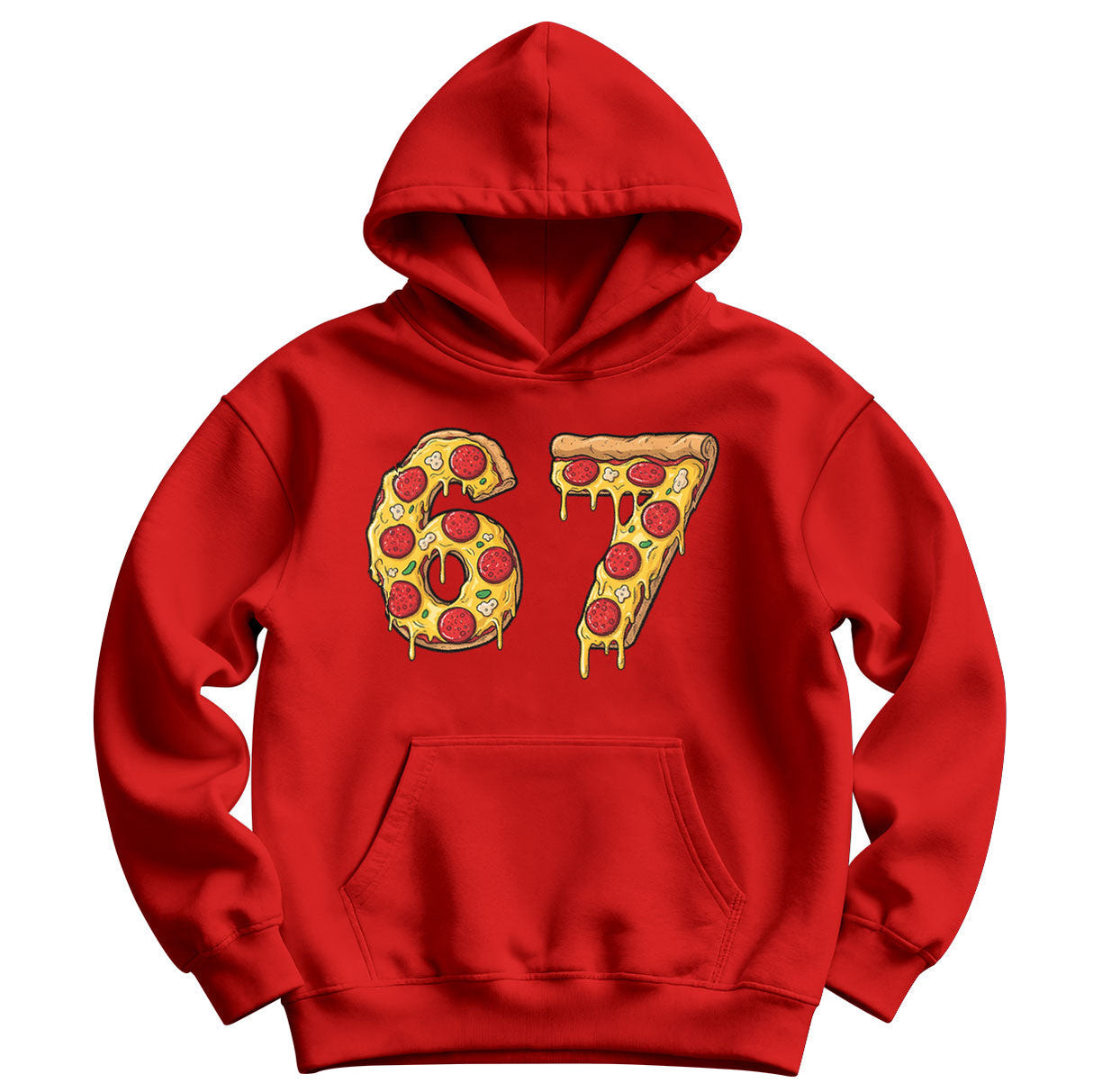 Six Seven Pizza Slice Kids Hoodie
