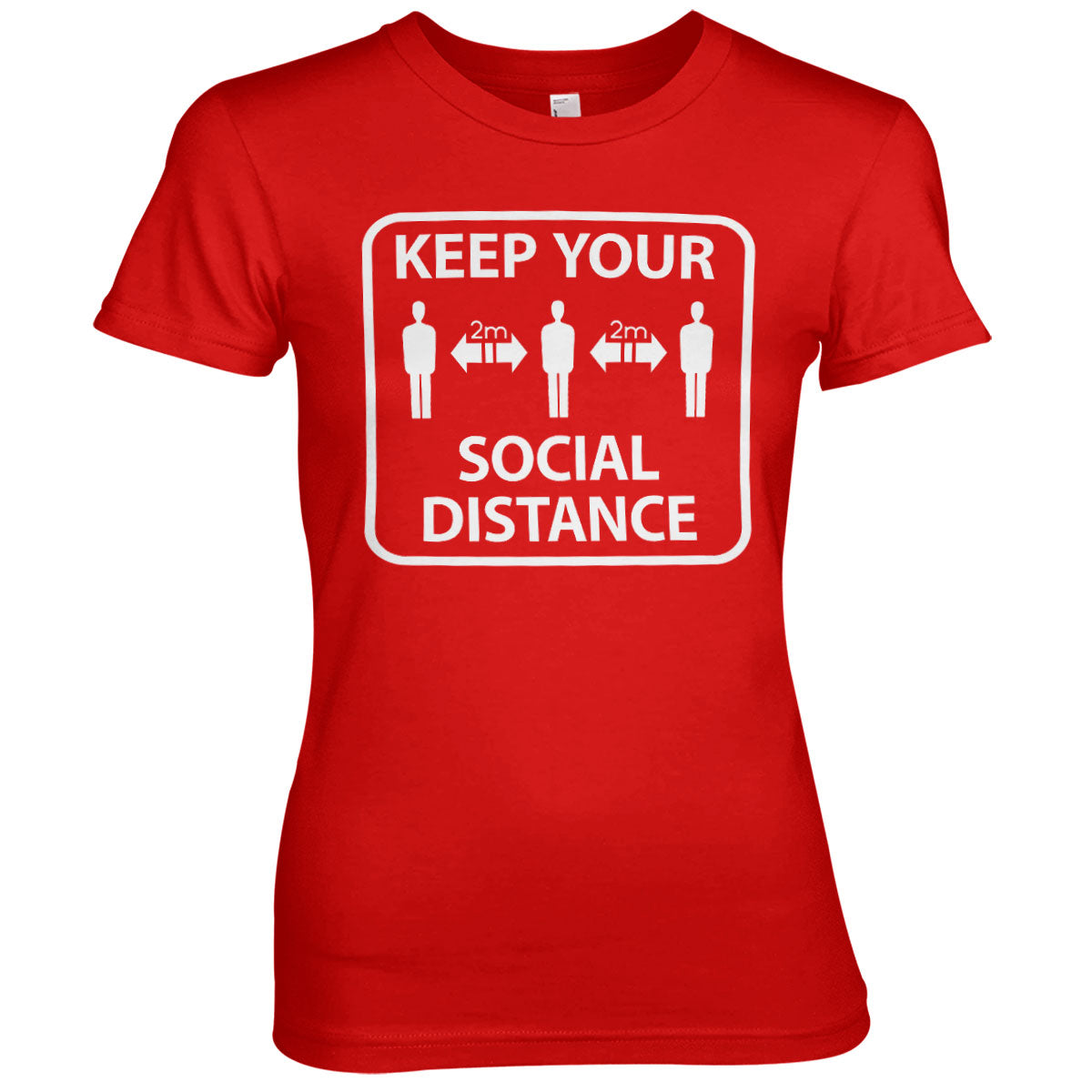 Keep Your Social Distance Girly Tee