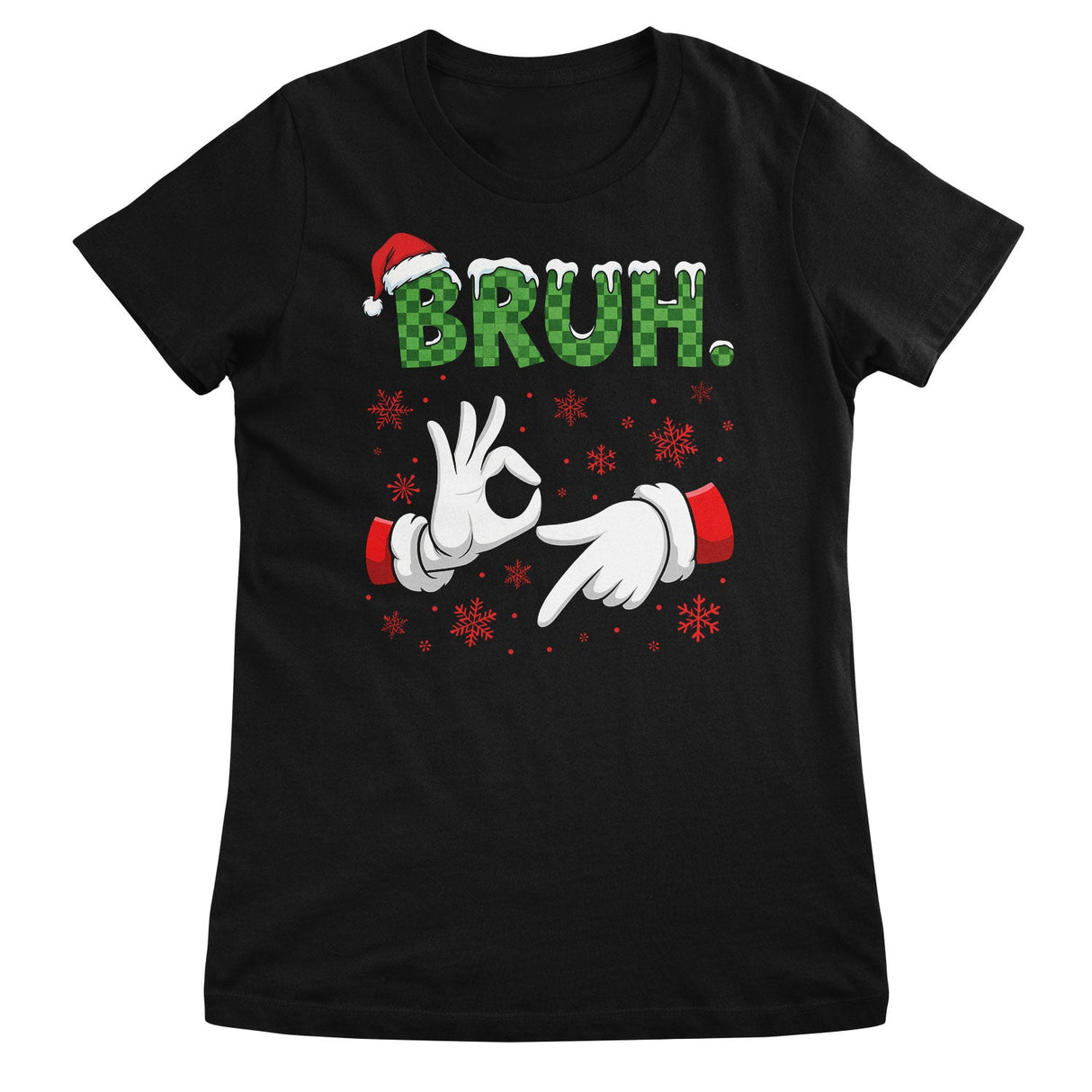 Christmas Six Seven Bruh Girly Tee