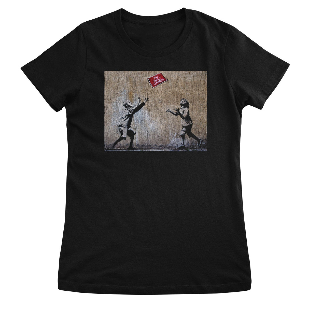 Banksy - No Ball Games Girly Top
