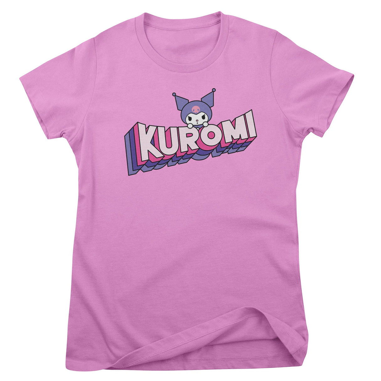 Kuromi Retro Pop Logo Girly Tee
