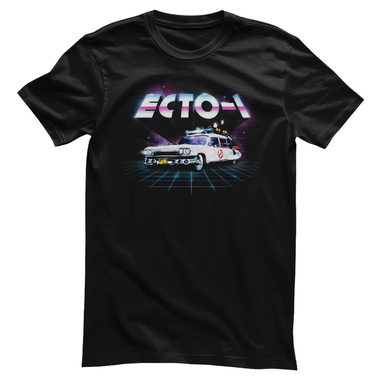 ECTO-1 80's Neon Grid T-Shirt