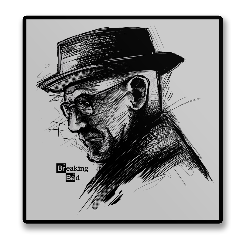 Heisenberg Sketch Sticker