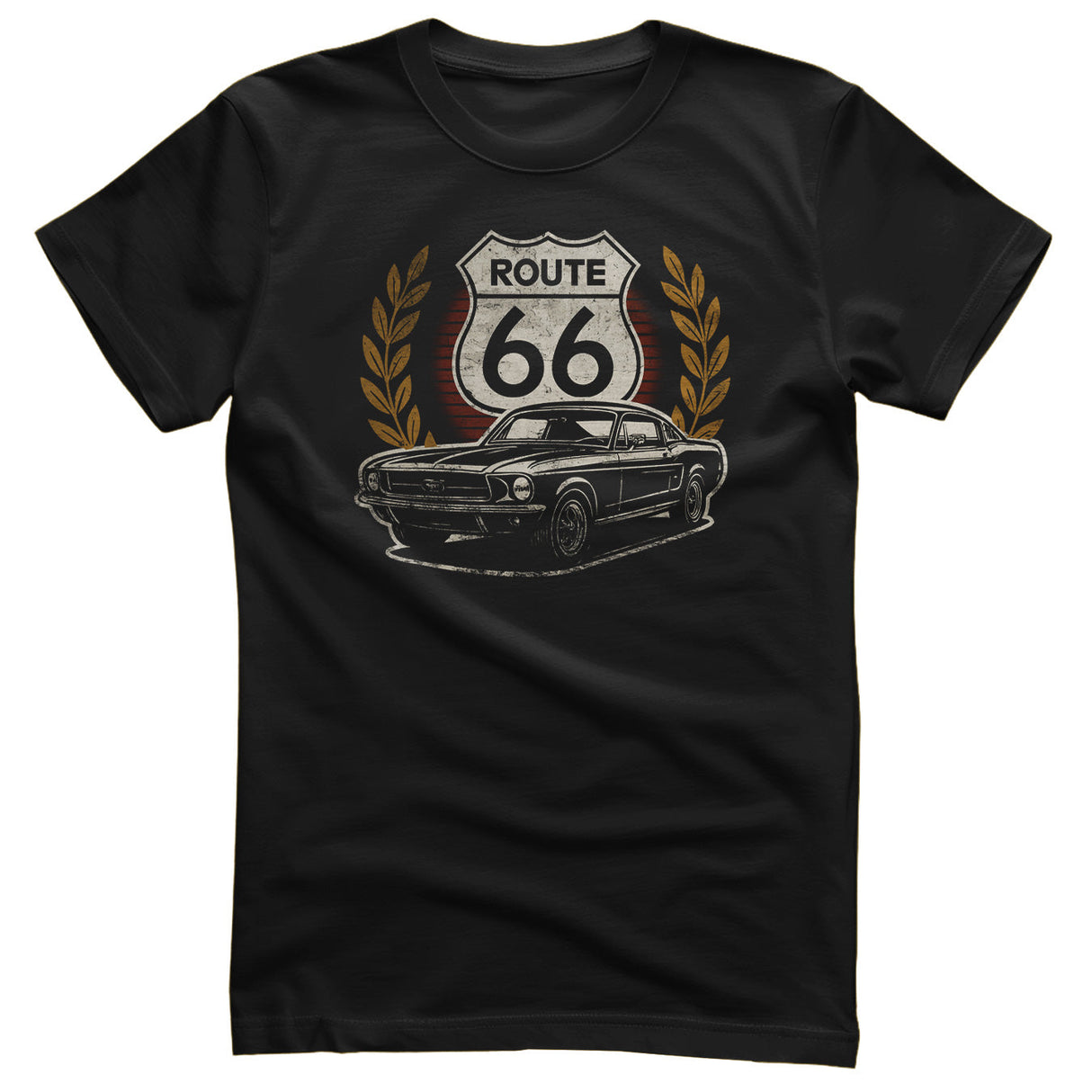 Route 66 Muscle Car T-Shirt