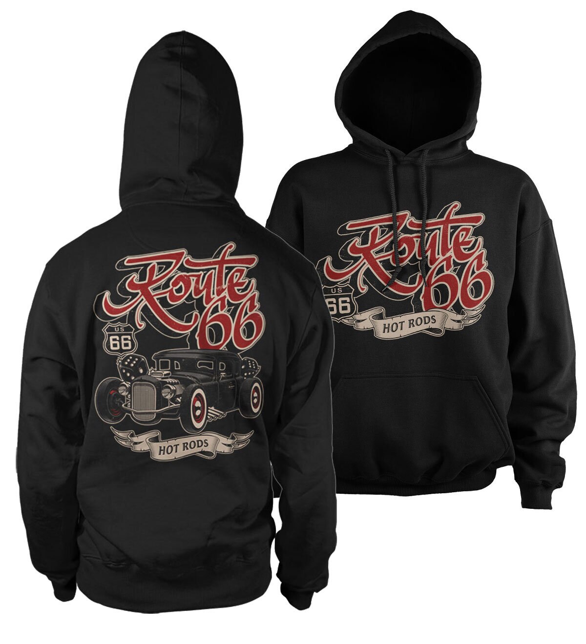 US 66 Hot Rods Hoodie