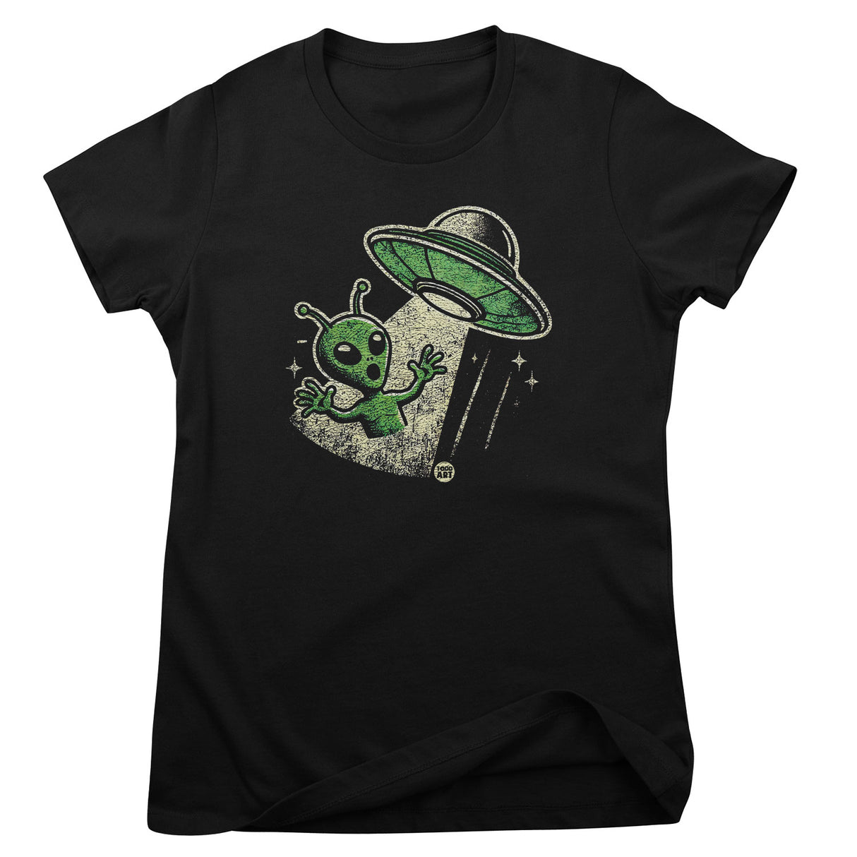 Alien Abduction - ToddArt Girly Tee