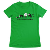 Evolution Of The Boy - ToddArt Girly Tee