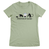 Evolution Of The Boy - ToddArt Girly Tee