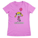 Dum Blond - AIRHEAD - ToddArt Girly Tee
