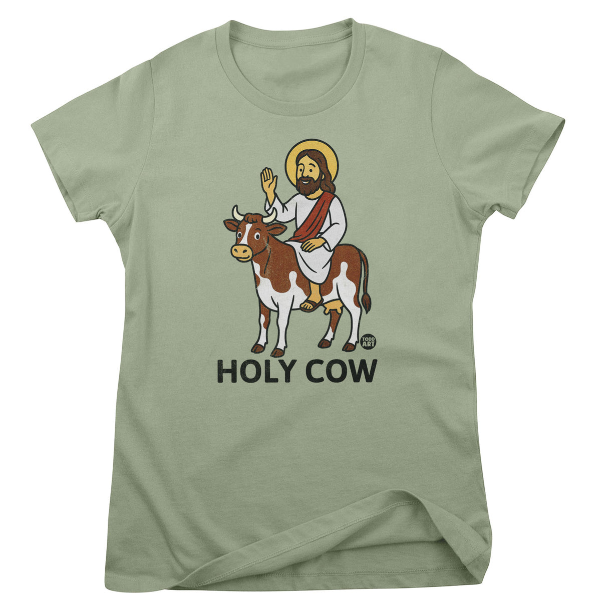 Holy Cow - ToddArt Girly Tee