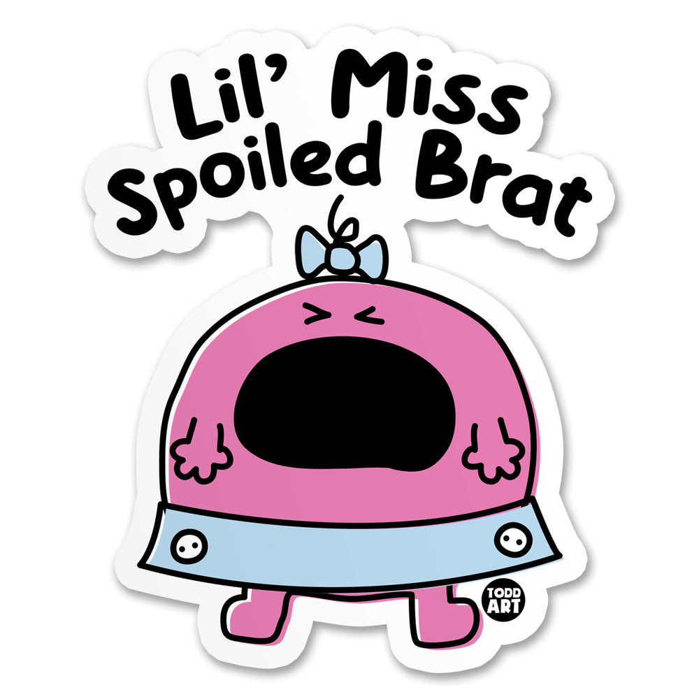 Lil' Miss Spoled Brat Sticker