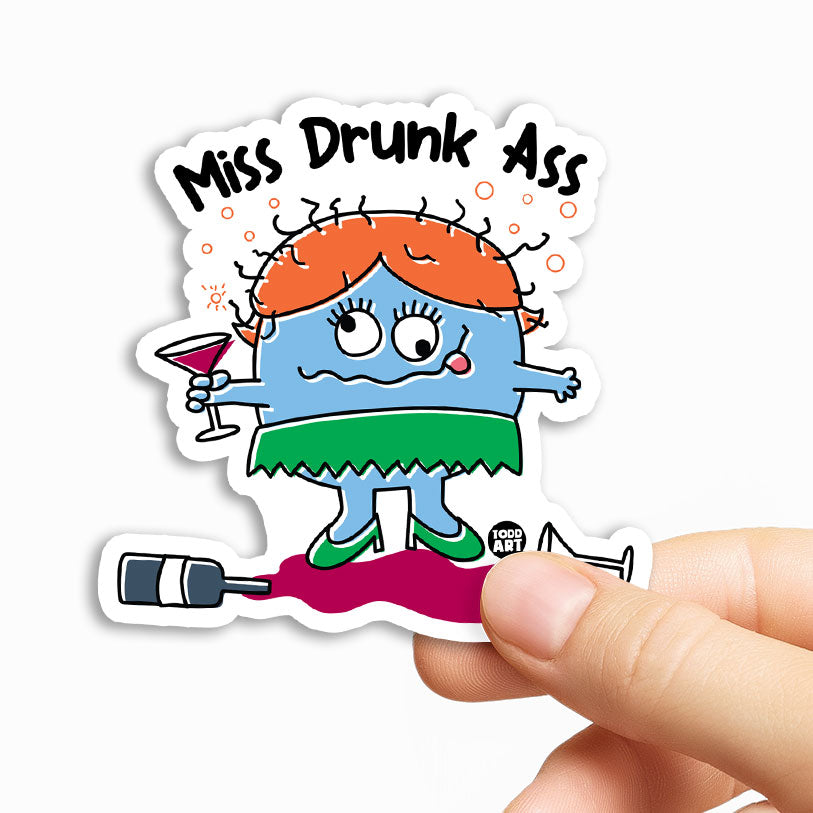 Miss Drunk Ass Sticker