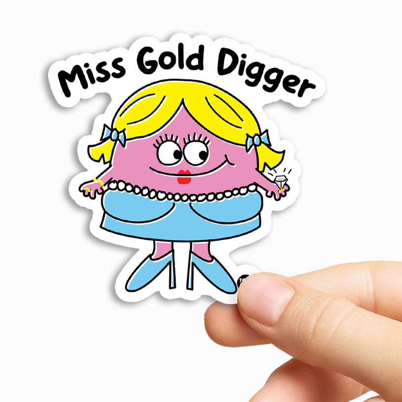 Miss Gold Digger Sticker