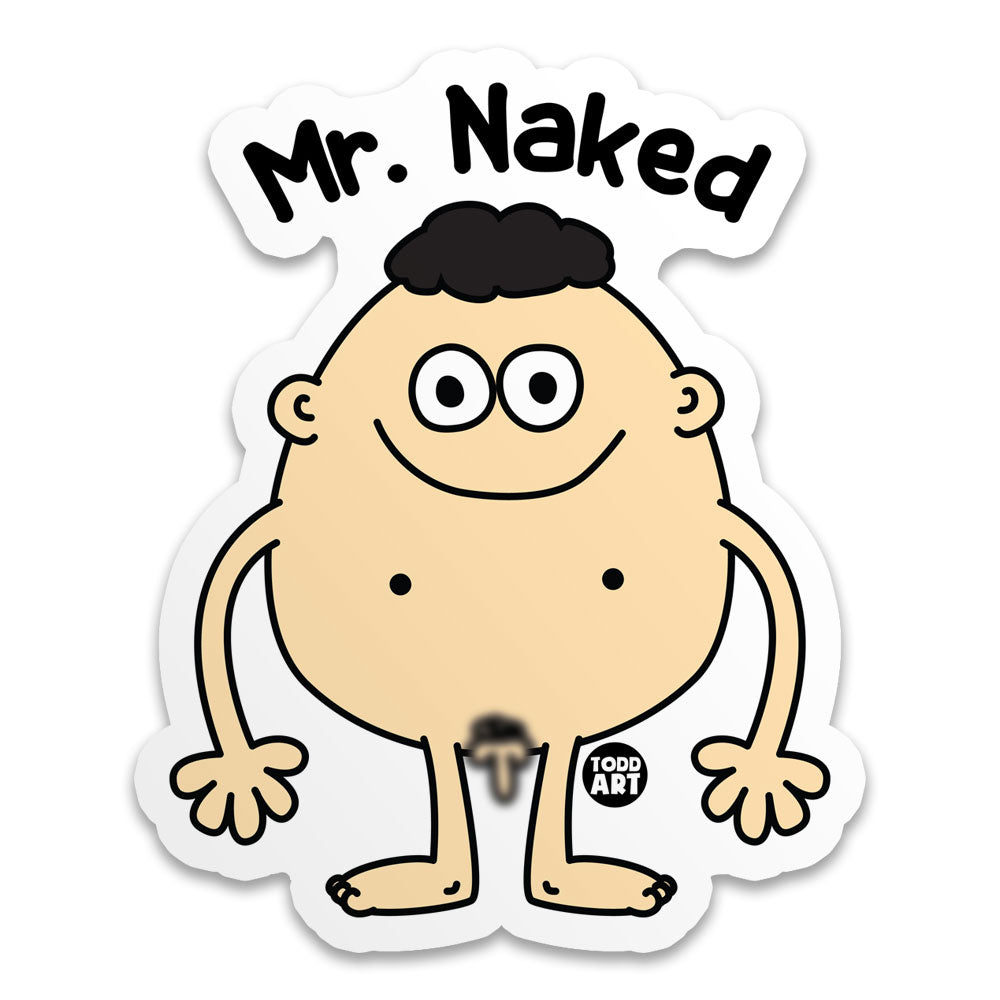 Mr Naked Sticker