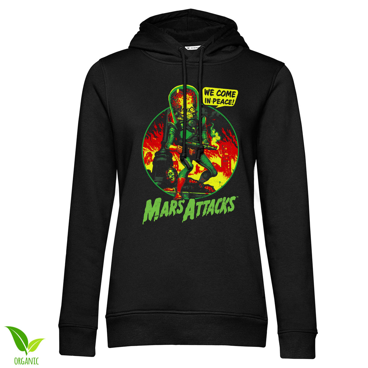 Mars Attacks - We Come In Peace Girly Hoodie