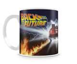 Delorean Fire Tracks Coffee Mug