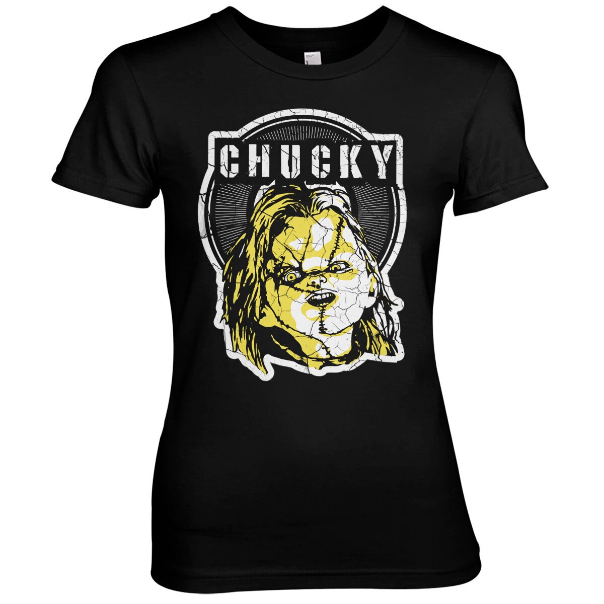 Cracked Chucky Girly Tee