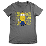 Sorry For What I Said When I Was Hungry Girly Tee