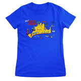 Amity Island Map Girly Tee